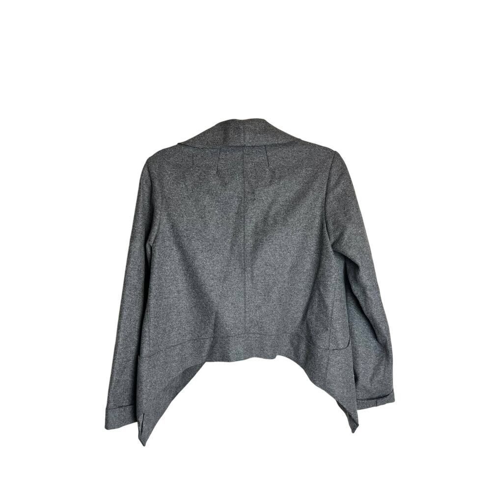 Anna Brown Studio Grey Wool Raw Edge Blazer Jacket Sz. S - Picture 6 of 7